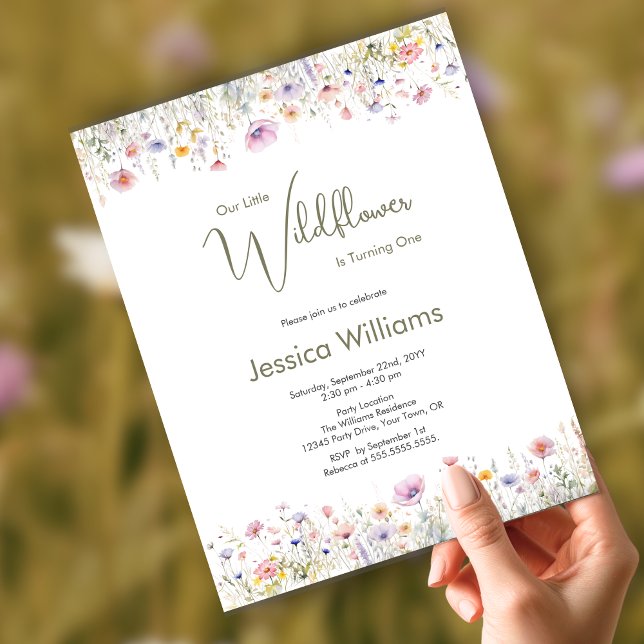 Lámina Presupuesto 1 cumpleaños Pequeña Flor silvestre qu (Subido por el creador)