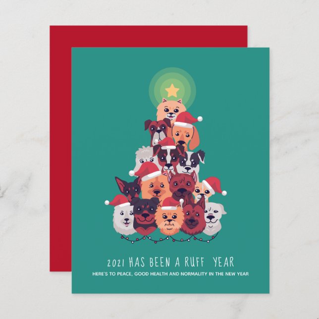 Lámina PRESUPUESTO 2021 Ha sido un Navidad de PERRO de RU (Anverso / Reverso)