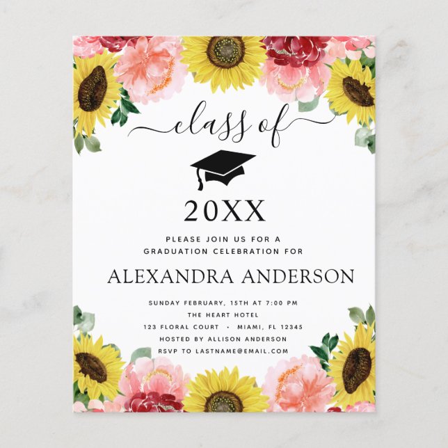 Lámina Presupuesto 2022 Graduación País Girasol (Anverso)