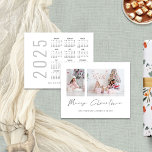 Lámina Presupuesto 2025 Calendario 2 Foto Feliz Navidad<br><div class="desc">Presupuesto 2025 Calendario 2 Foto Feliz Navidad. Un precio económico menor de 4, 5 x 5, 6 "alternativa en 110 libras, similar en grosor a una postal. Hay UNA por hoja. Simplemente reemplace las dos fotos de ejemplo con las propias y personalícelas con su saludo y nombres en la parte...</div>