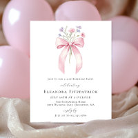 PRESUPUESTO 21º cumpleaños Invitación de flor silv
