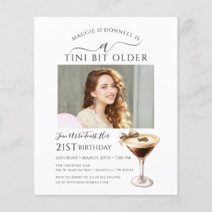 Lámina PRESUPUESTO 21º cumpleaños Tini bit mayor Foto Mar