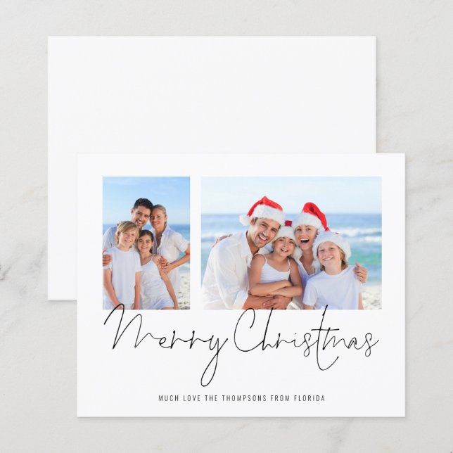Lámina Presupuesto 2 Foto Script Feliz Navidad Florida (Anverso / Reverso)