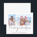 Lámina Presupuesto 2 Foto Script Feliz Navidad Florida<br><div class="desc">Familia de Presupuesto 2 Foto Script Feliz Navidad desde Florida. Una alternativa de valor por dinero BUDGET en un tamaño menor de 4, 5 x 5, 6" de peso semibrillante de 110 libras, que es de espesor similar al de una postal (sin embargo, no es adecuado para usar como postal)....</div>
