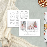 Lámina Presupuesto 2 Fotos 2025 Calendario Feliz Navidad<br><div class="desc">Budget Modern 2 Fotos Family Script 2025 Calendario Feliz Navidad. Un precio económico menor de 4, 5 x 5, 6 "alternativa en 110 libras, similar en grosor a una postal. Hay UNA por hoja. Simplemente reemplace las dos fotos de ejemplo con las propias y personalícelas con su saludo y nombres...</div>
