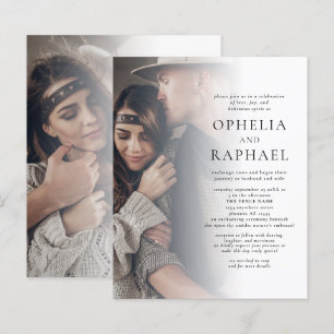 Lámina Presupuesto 2 Fotos Código QR Invitación a bodas b