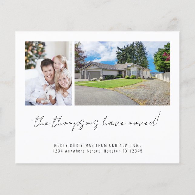 Lámina PRESUPUESTO 2 Fotos Feliz Navidad Nueva Casa (Anverso)