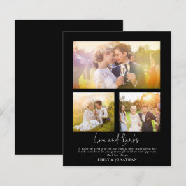 Lámina PRESUPUESTO 3 foto Amor Gracias Boda Negro Gracias