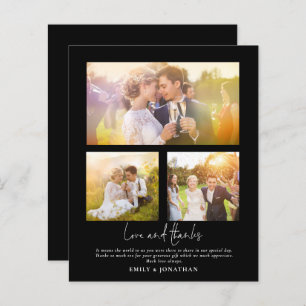 Lámina PRESUPUESTO 3 foto Amor Gracias Boda Negro Gracias