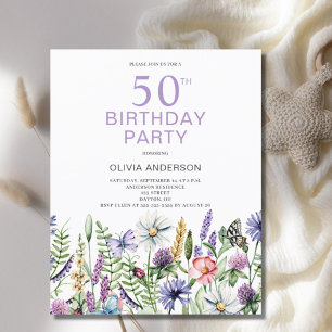 Lámina Presupuesto 50.ª Invitación a la Flora Púrpura