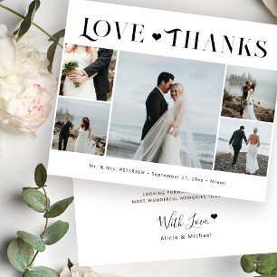 Lámina Presupuesto 5 foto amor y gracias boda gracias