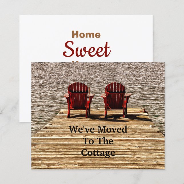 Lámina Presupuesto Adirondack Beach Chairs Red Moving New (Anverso / Reverso)