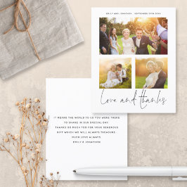 Lámina PRESUPUESTO Amor Gracias 3 Fotos Boda Gracias