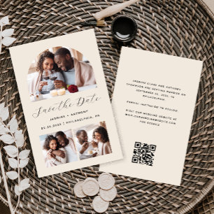 Lámina Presupuesto Arco 3-Foto Beige Código QR Save the D