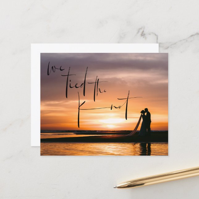 Lámina Presupuesto atado a la Invitación de Elopement de  (Anverso/Reverso In Situ)