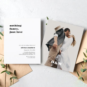 Lámina PRESUPUESTO Audaz Monograma Boda de fotos Casual