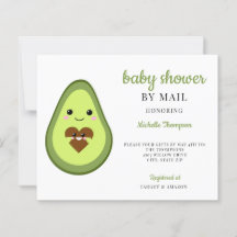 Presupuesto Baby Shower Por Correo Kawaii Aguacate