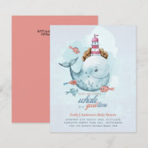 PRESUPUESTO Baby Shower Sea Life Whale Boys Blue I