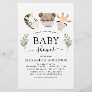 Lámina Presupuesto Baby Shower Woodland Eucalyptus Greene