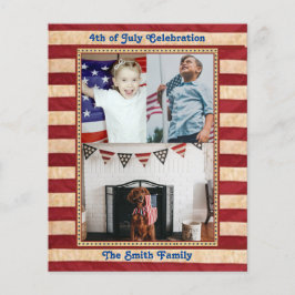 Lámina PRESUPUESTO Bandera Americana 4 de JULIO Invitació