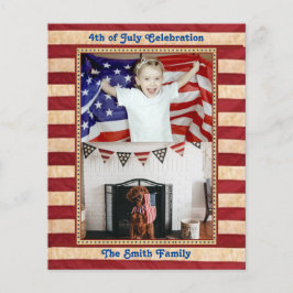 Lámina PRESUPUESTO Bandera Americana 4 de JULIO Invitació