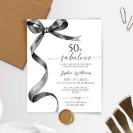 Lámina Presupuesto Black Bow 50 e invitación fabulosa par