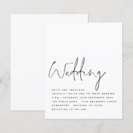 Lámina PRESUPUESTO Blanco Blanco Blanco Elegante Invitaci
