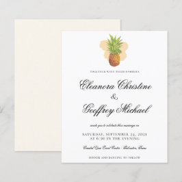 Lámina PRESUPUESTO Boda de acuarela de piña tropical