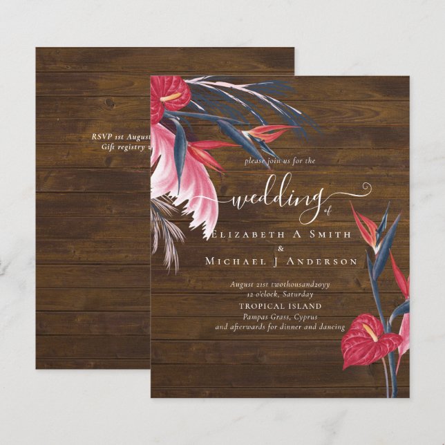 Lámina PRESUPUESTO Boda de Berry de la Marina de Grasa Tr (Anverso / Reverso)