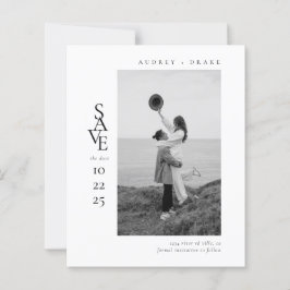 Lámina PRESUPUESTO Boda de foto en blanco y negro moderna