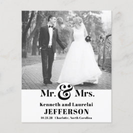 Lámina PRESUPUESTO Boda de fotografía de tipografía moder