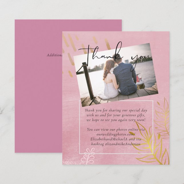 Lámina PRESUPUESTO Boda Dusty Pink Gold (Anverso / Reverso)