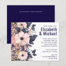 Presupuesto Boda moderno rosa azul de la Marina