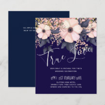 Presupuesto Boda moderno rosa azul de la Marina