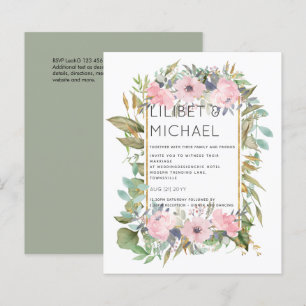 Lámina PRESUPUESTO Boda Rubor Floral Sage Greenery