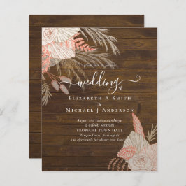 Lámina PRESUPUESTO Boda Tropical Pampas Grass Terracotta