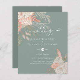 Lámina PRESUPUESTO Boda Tropical Pampas Grass Terracotta