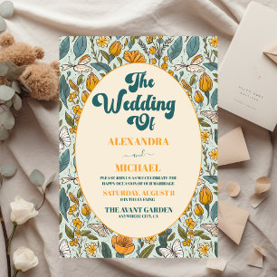 Lámina Presupuesto Boho Chic Retro Colorido Floral Boda