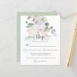 Lámina Presupuesto Boho Florals Eucalyptus Wedding RSVP