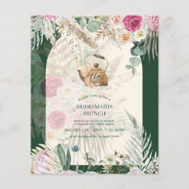 Lámina PRESUPUESTO Boho TEA FIESTA Pampas Ducha de Novias