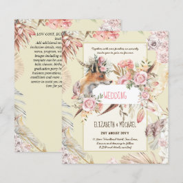 Lámina PRESUPUESTO Boho Woodland FOX Boda Floral Moderno