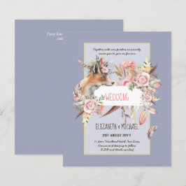 Lámina PRESUPUESTO Boho Woodland FOX Boda Floral Moderno