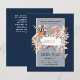 Lámina PRESUPUESTO Boho Woodland FOX Boda Floral Moderno
