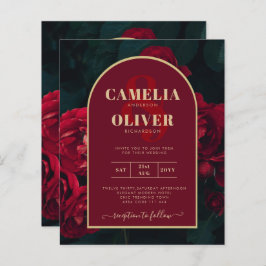 Lámina PRESUPUESTO Bosque de rosas rojasInvierno verde IN