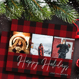 Lámina Presupuesto Búfalo a Cuadros 3 Fotos Felices Fiest