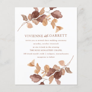 Lámina PRESUPUESTO Caída Minimalista Sale Invitación a la