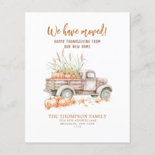 Lámina PRESUPUESTO Camión de Calabaza Acción de Gracias M