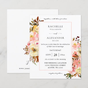 Lámina Presupuesto Caramelo Rosa y Amarillo Floral 2 Boda