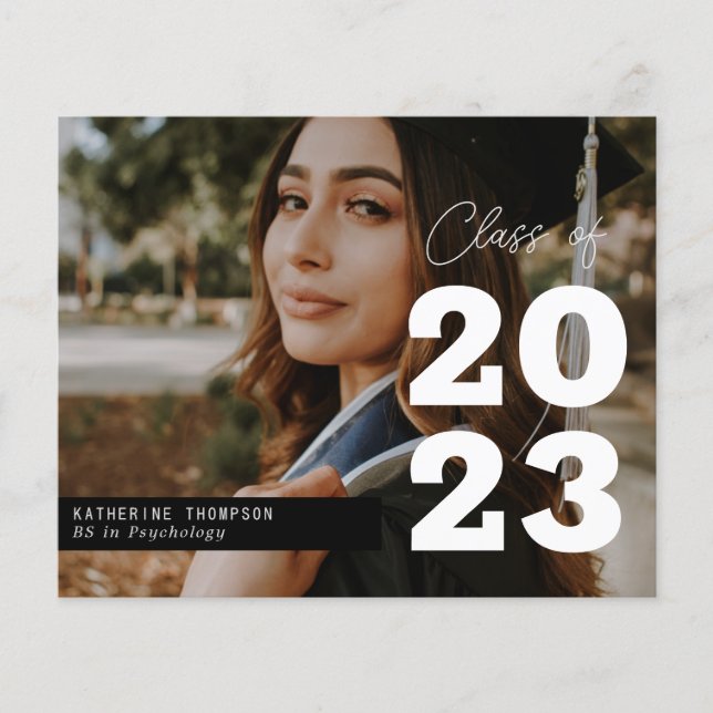 Lámina Presupuesto Clase de Graduación de Script Moderno  (Anverso)