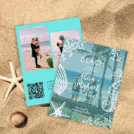 Lámina Presupuesto CÓDIGO QR 3 foto boda playa de verano
